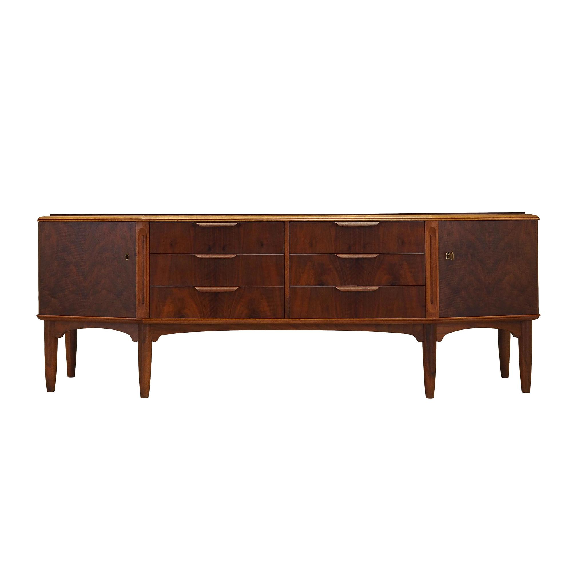 Sideboard Nussbaumholz Braun 1960er Jahre 0