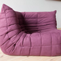 Togo Ecksofa Textil Aubergine 4