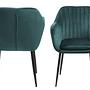 Armchair TILANDA Type B Velvet Petrol 4