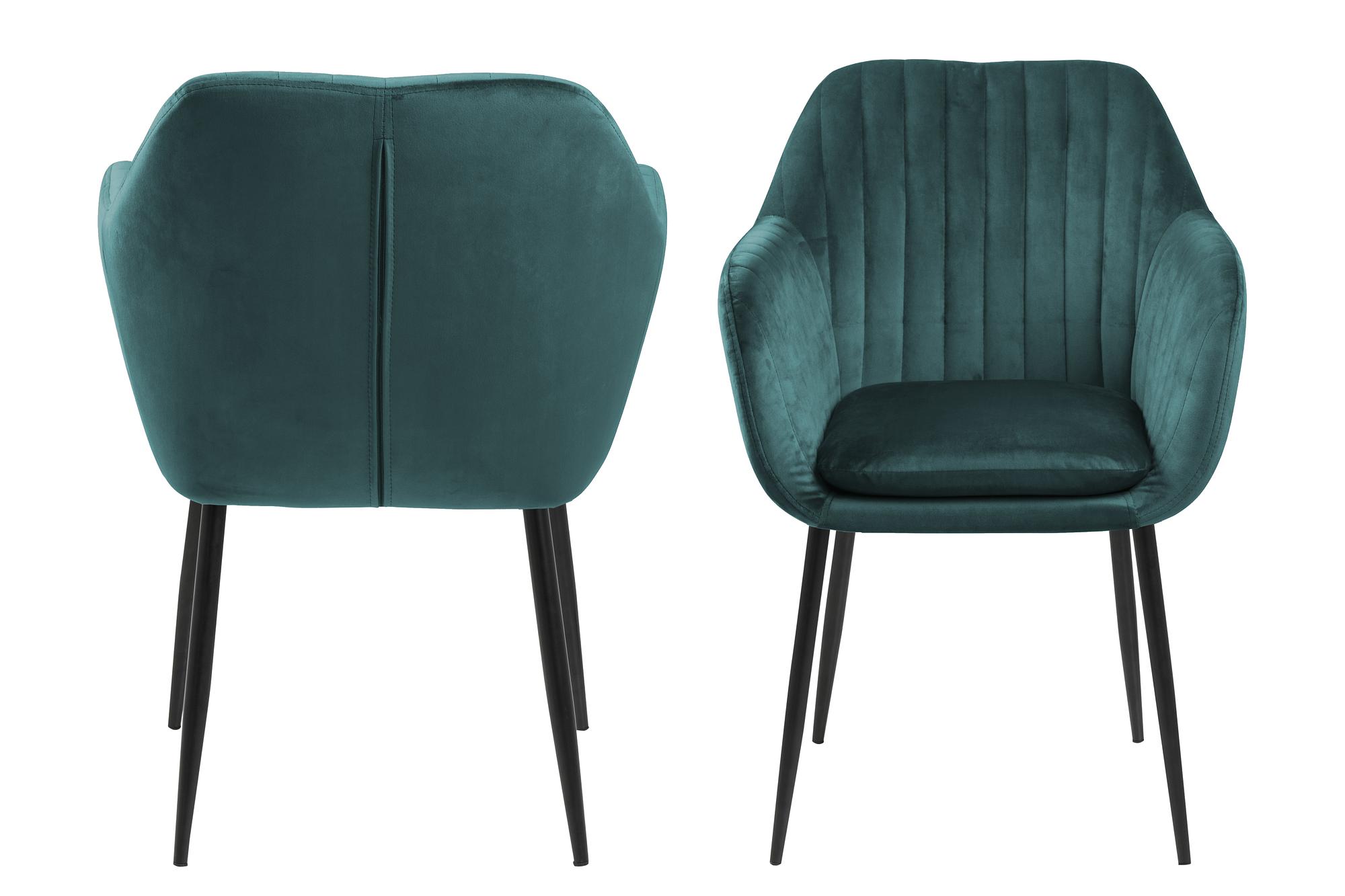 Armchair TILANDA Type B Velvet Petrol 4