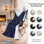 Wohndecke Sherpa Blau 1