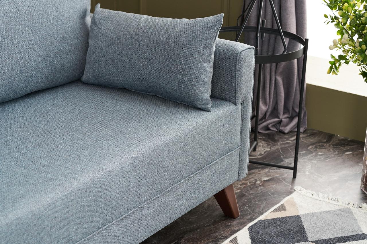 Bella Sofa 3-Sitzer Blau 5