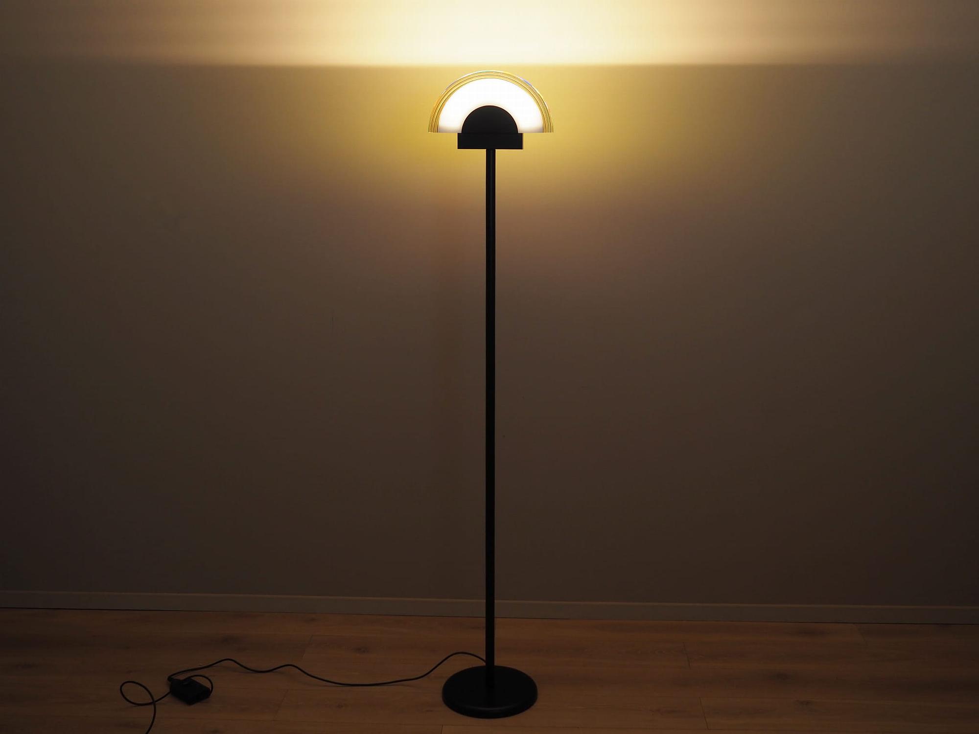Floor lamp Metal Glass 1970s 2