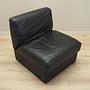 Sessel Leder Schwarz 1960er Jahre 7