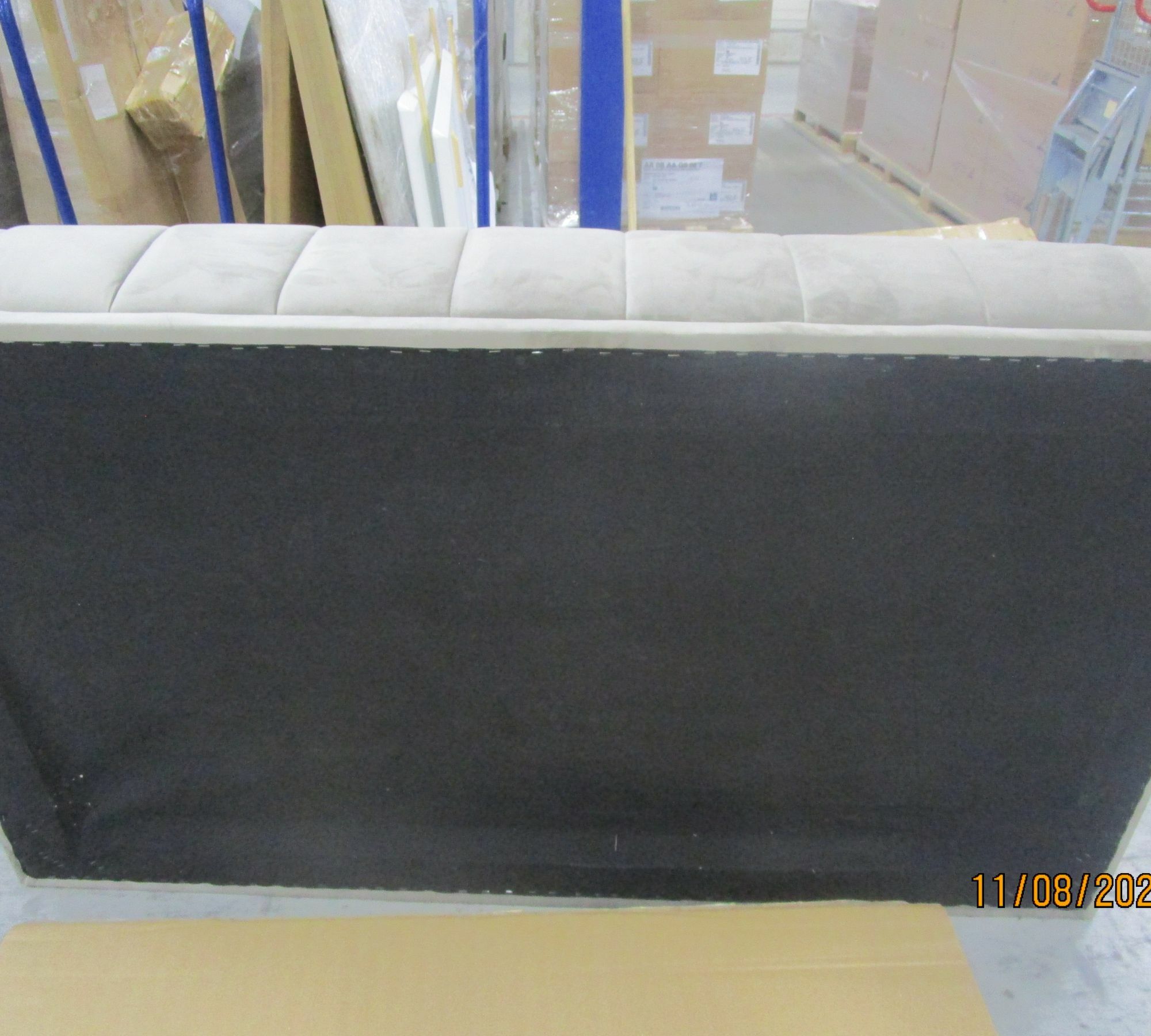 Sofa 2-Sitzer Samt Grau 4