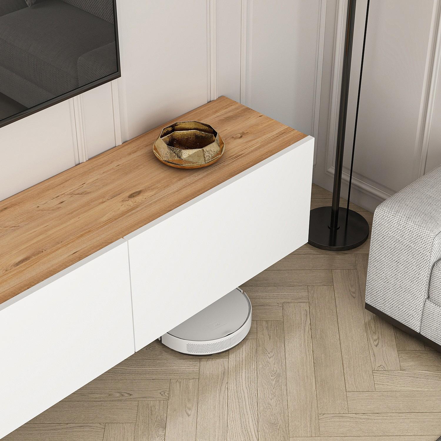 TV stand White Atlantic pine 3