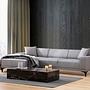 Petra L Corner Sofa Light Grey 1