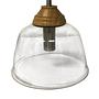 1-Flame Wall Lamp Fauna Iron Clear Glass 2