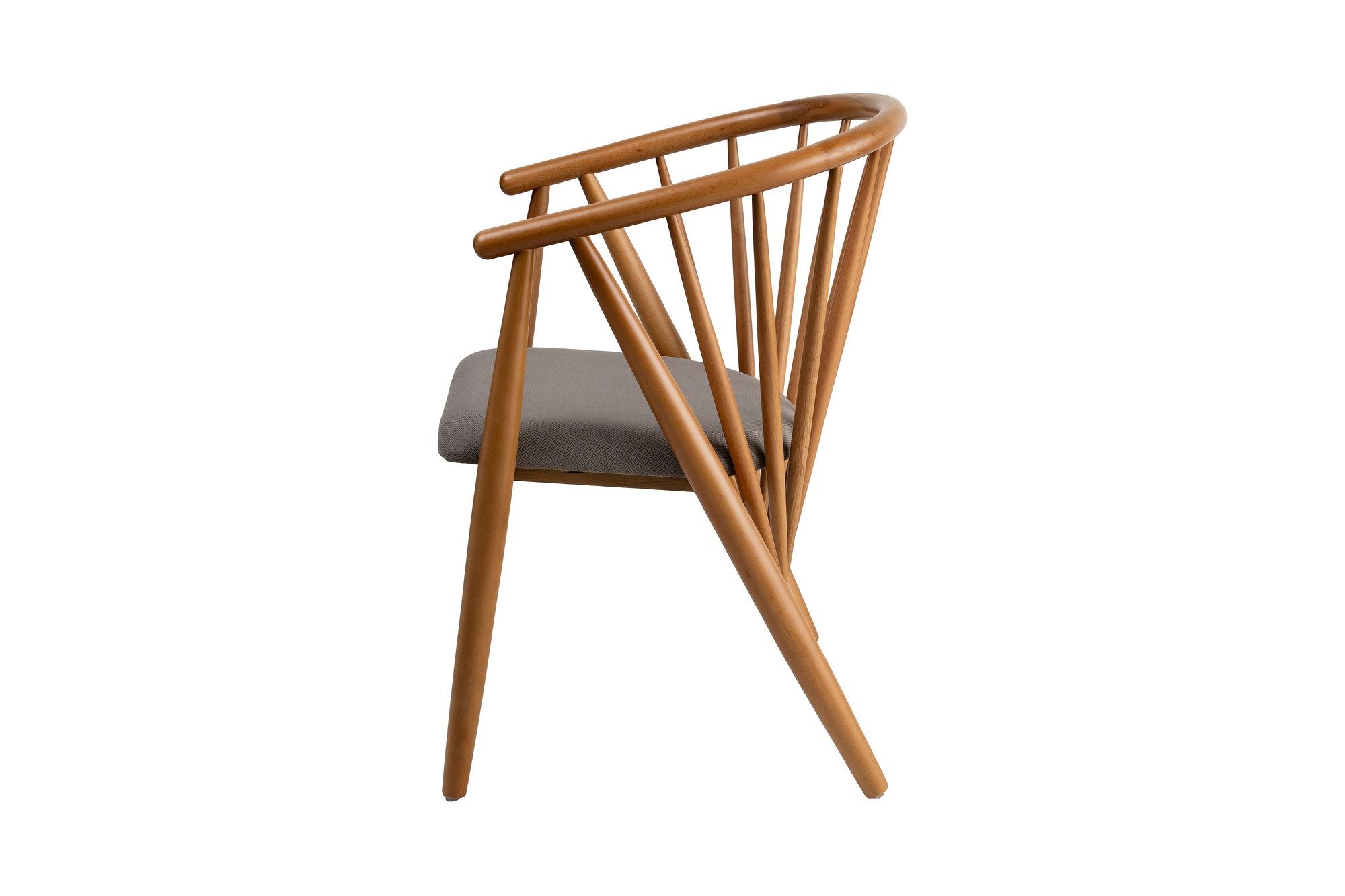 Doris Armchair Wood Veneer Grey 4