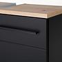 Washbasin cabinet wood black 5
