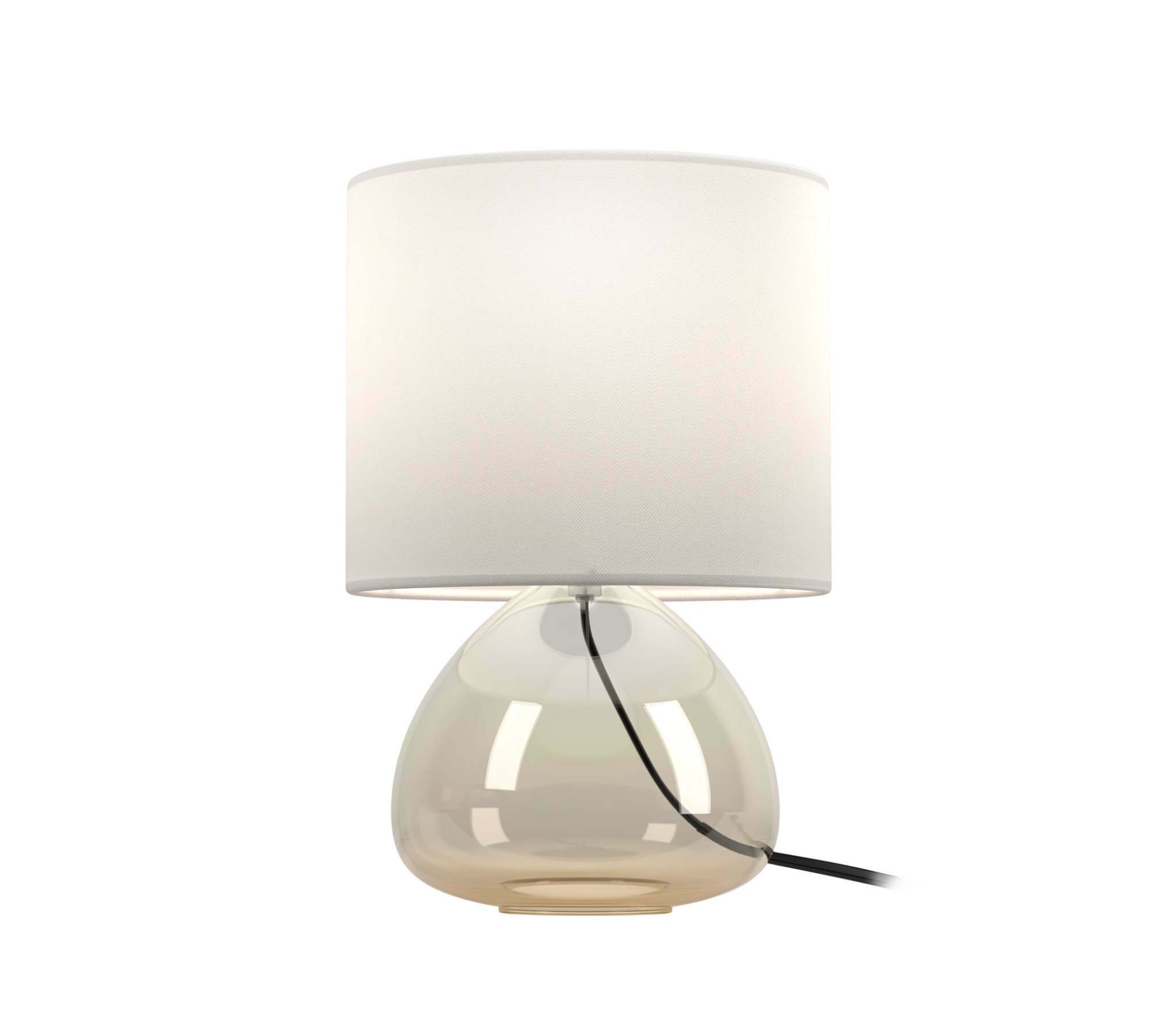 Tischlampe Glas Metall Pulverbeschichtet 1