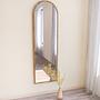 Emma Standing Mirror Walnut Brown 50cmx 160cm 3