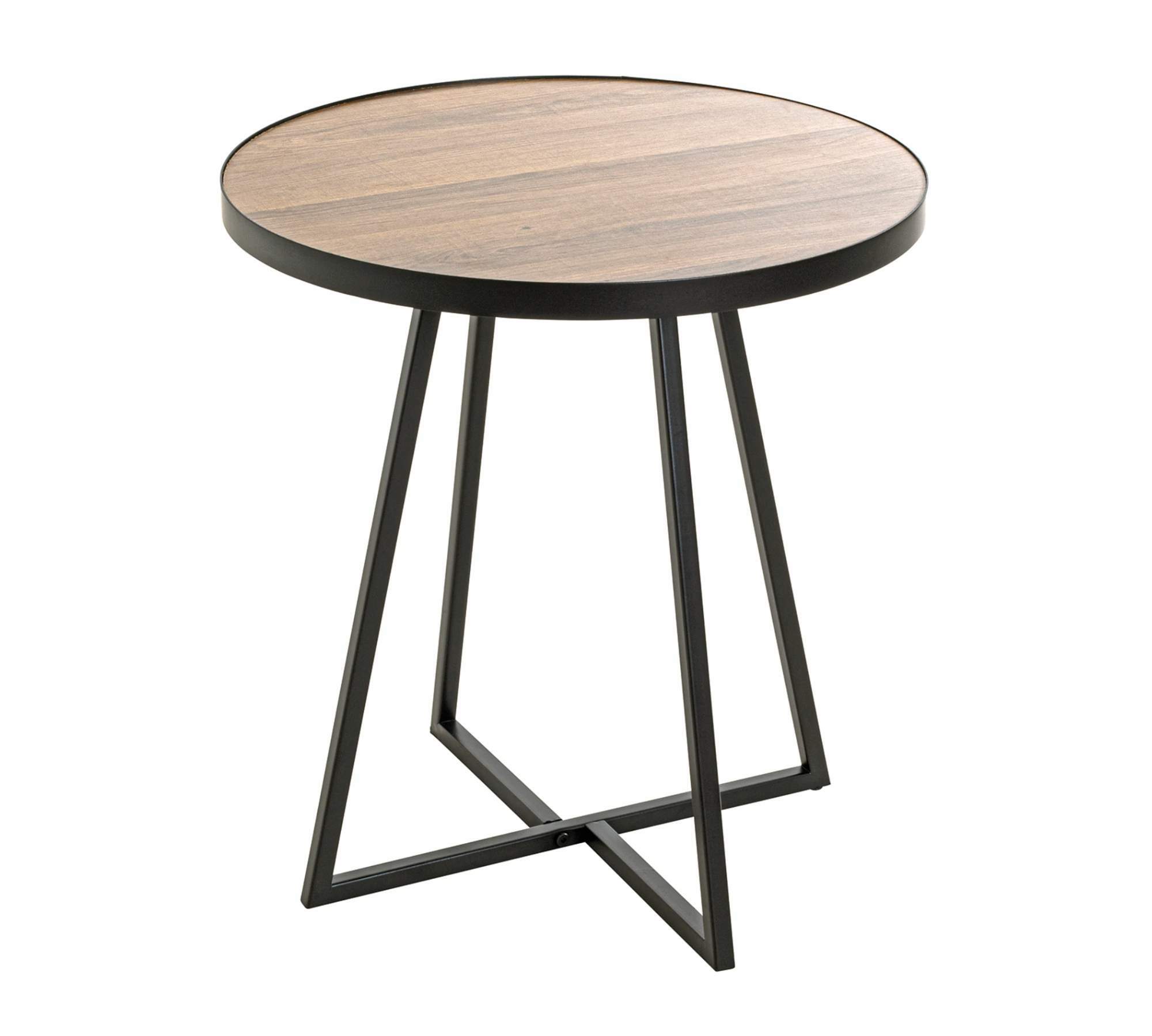 Side table oak decor black 0