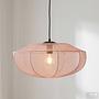 Pendant light Ciren 1-light mixed fabric iron pink 1