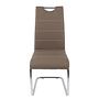 La Paz Cantilever Chair Set of 2 Faux Leather Brown 3