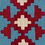Kilim Gashgai Teppich Blau 3