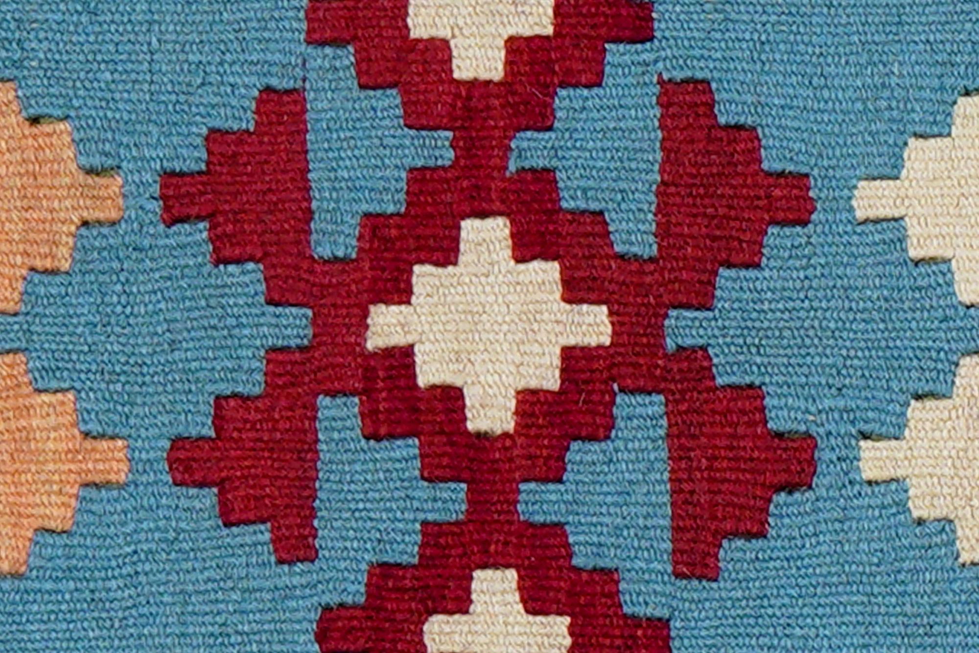 Kilim Gashgai Teppich Blau 3