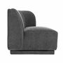 Nora 2-Sitzer Modul Rechts Velour Matt Dark Grey 3