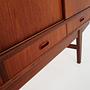 Vintage Sideboard Teak Wood Brown 1970s 14