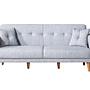 Aria Schlafsofa Set Holzfurnier Grau 5