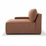 Daphne Modul 1-Sitzer Links Pebble Rust 1