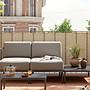 Hadley Outdoor Couchtisch Anthracite Grey Steel 60 x 70 cm 2