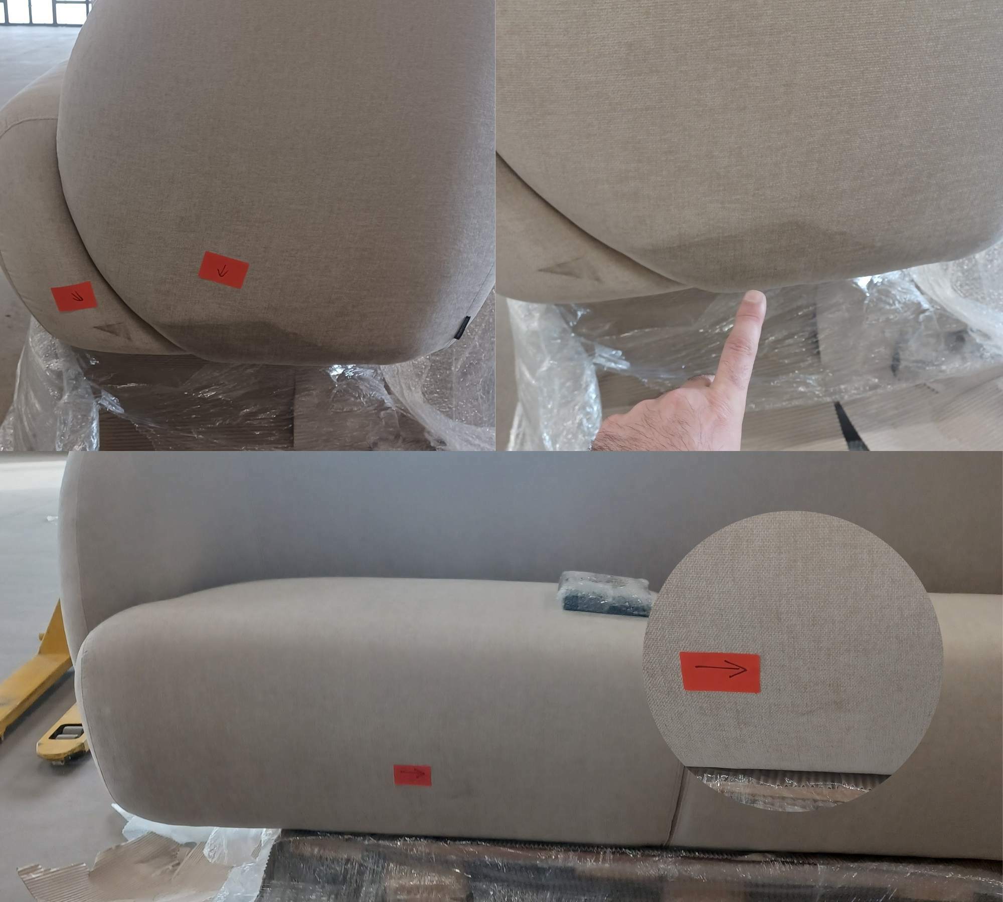 Design-Award-Winning Paula 3-Sitzer Sofa Danny Cream 7