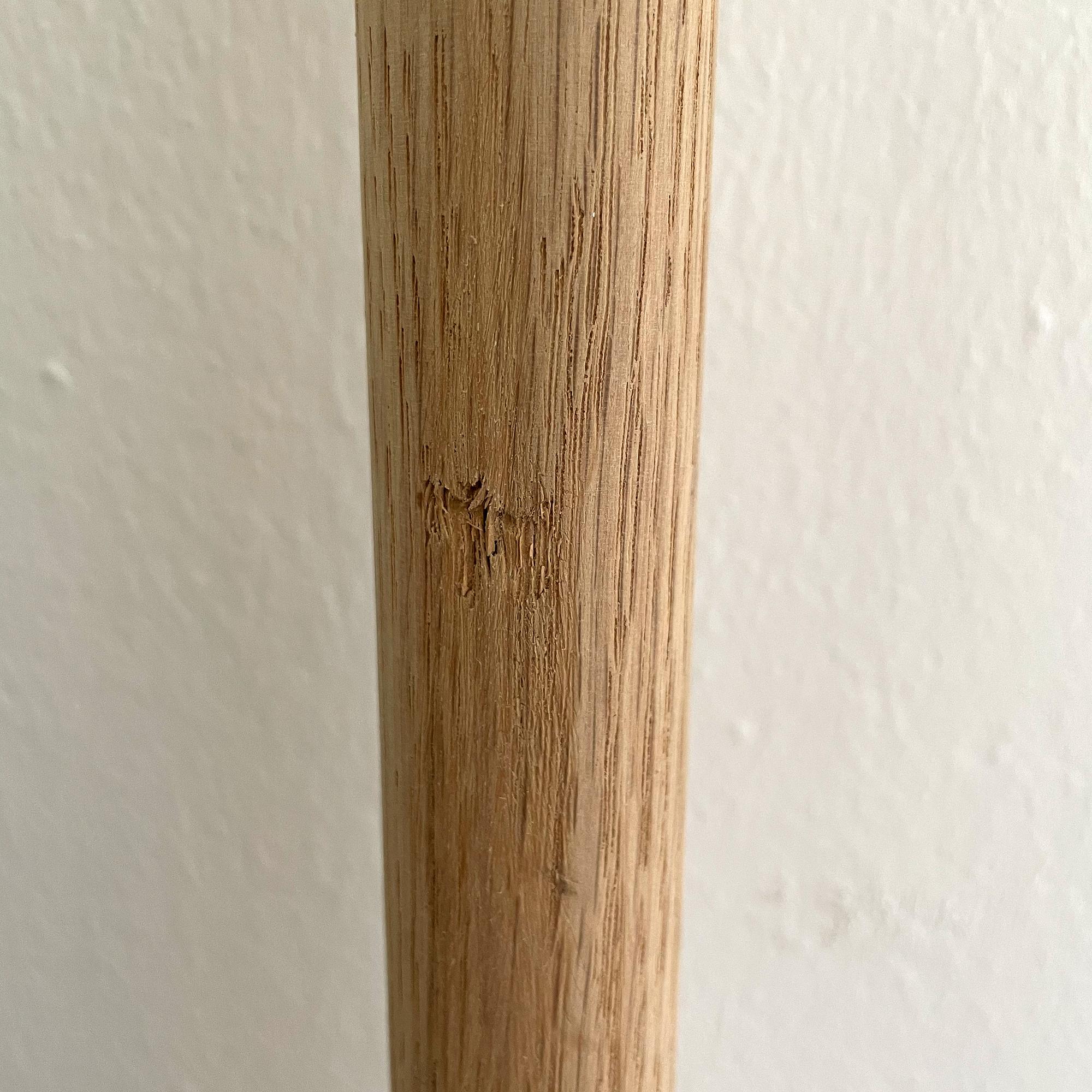Hängegarderobe Kleiderstange Eiche Massivholz Stahl 6