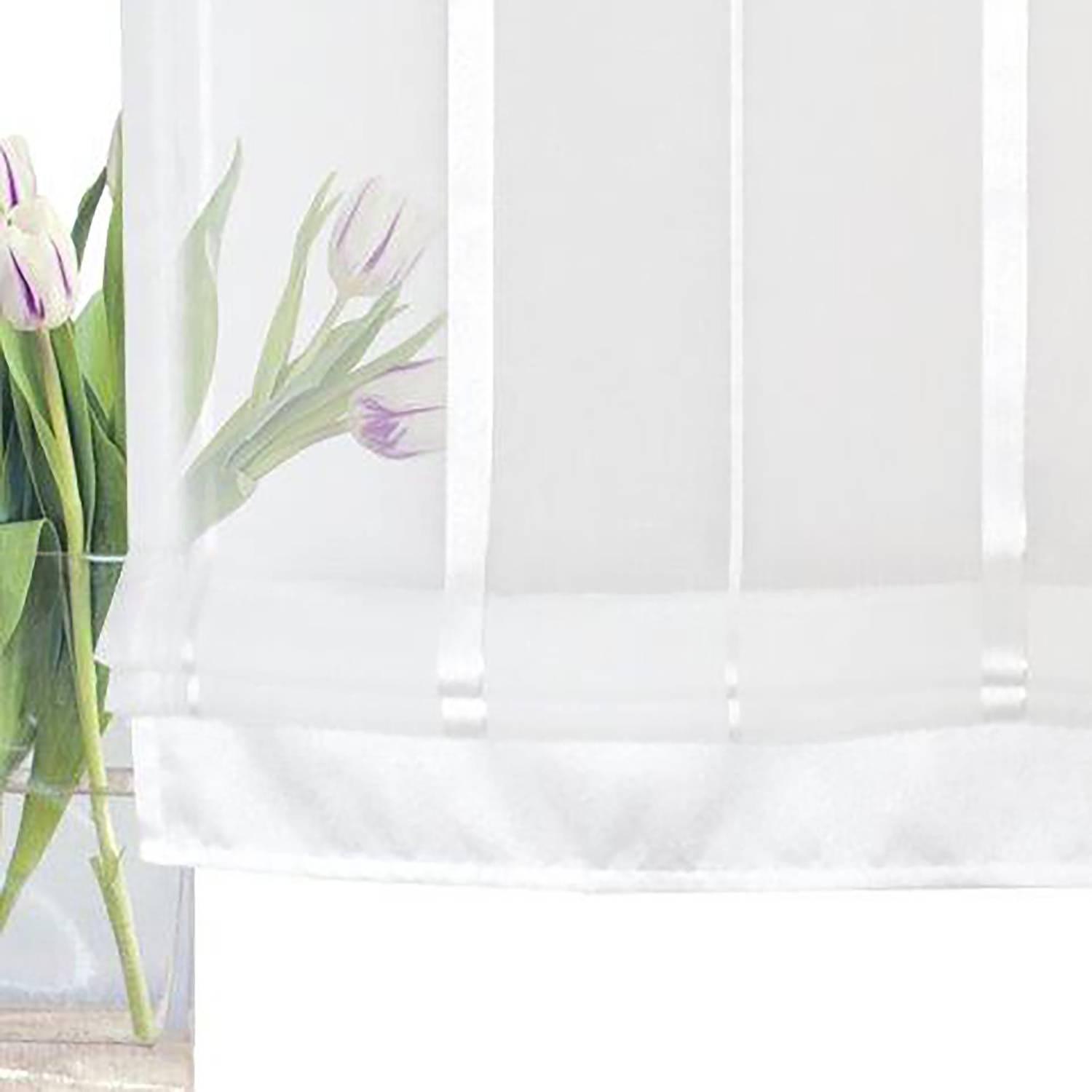 Raffrollo Elis Polyester Weiß 120 x 140 cm 3