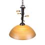 Rustic Flower Glaspendelleuchte Braun Metall 1-flammig 1