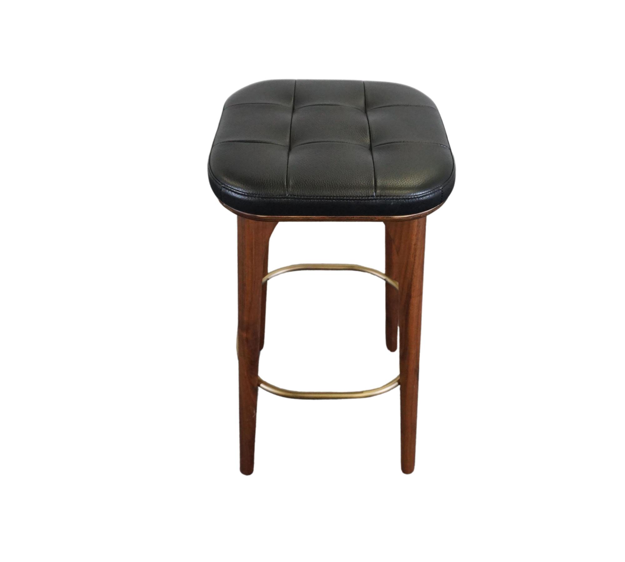 UTILITY Sgabello Pelle Nero 4