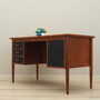 Vintage Schreibtisch Teakholz Braun 1970er Jahre  2