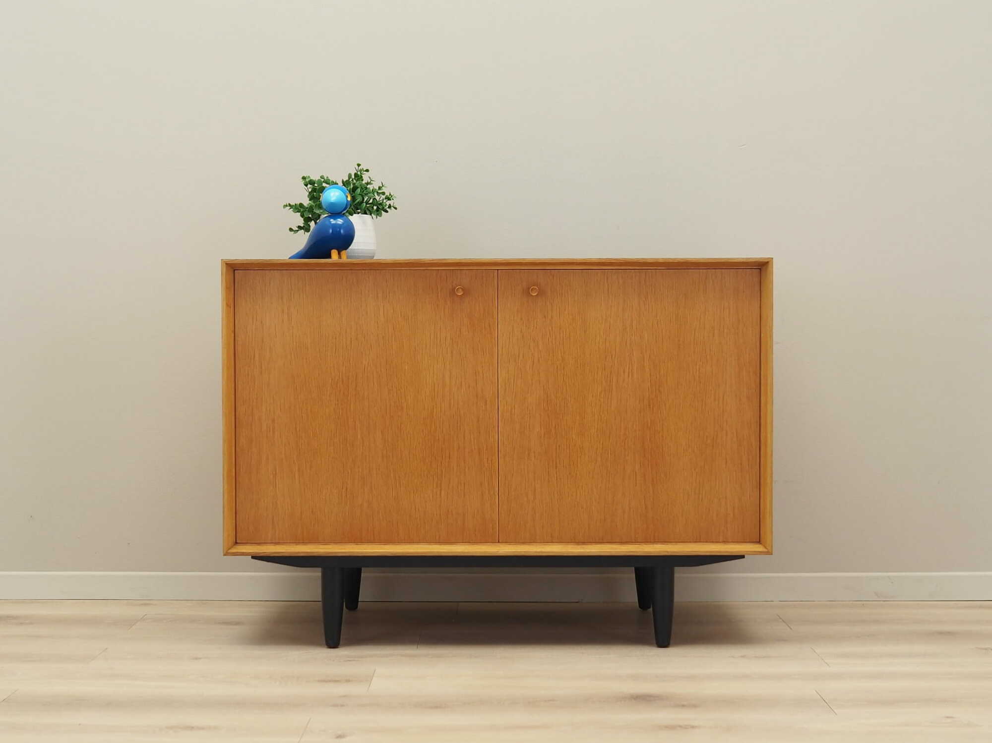 Vintage cabinet wood beige 1970s 1
