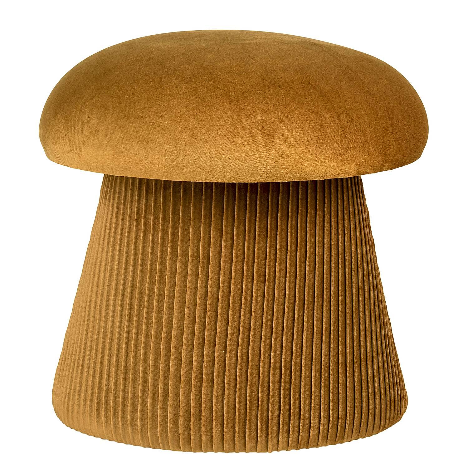 Pouf Hampton Samt Ockergelb 1