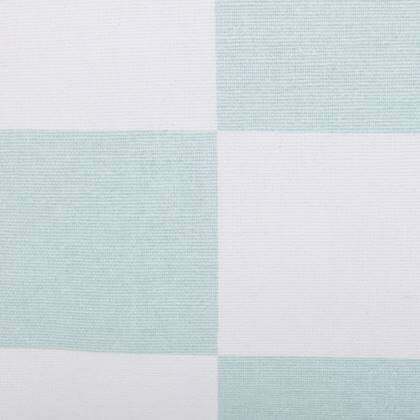 Kissen Textil Blau Kariert 3