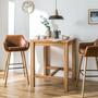2x Barstuhl Kunstleder Braun 7