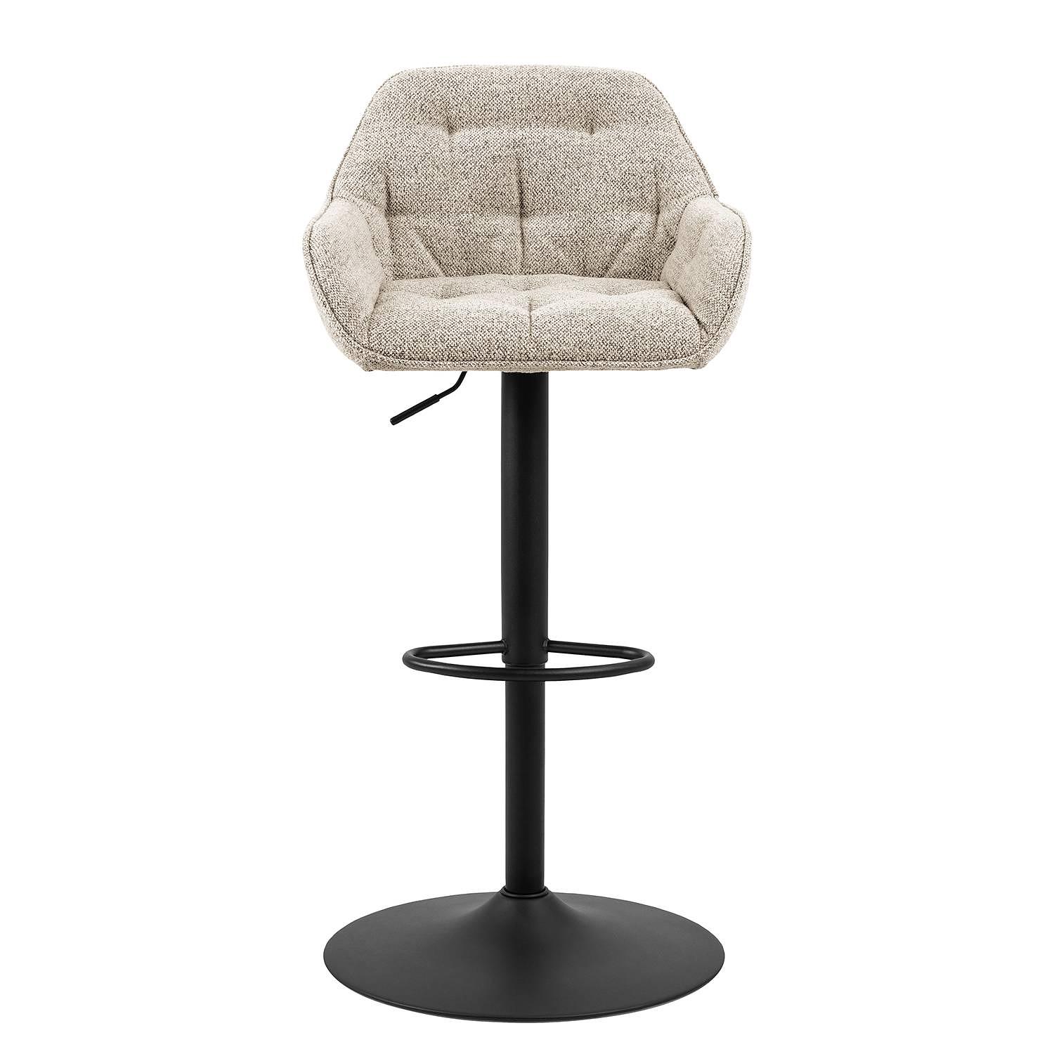 Bar stool Magrin set of 2 Bouclé fabric beige 4