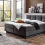 Chicago Boxspringbett mit Bettkasten & Topper Grau 0