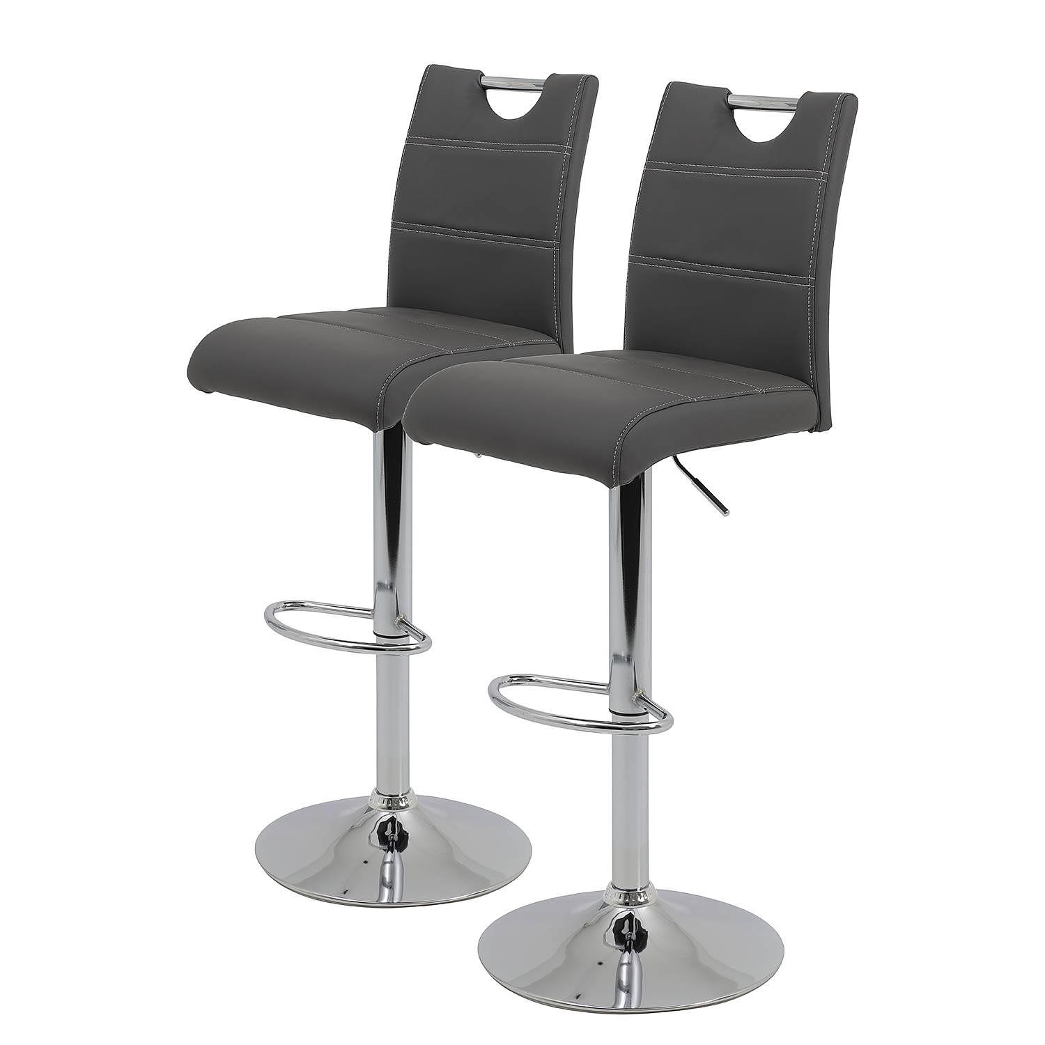 2x Malte Barhocker Dunkelgrau 0