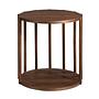 Runder Beistelltisch Holzfurnier 45cm 5