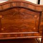 2x Vintage Bett Massivholz Braun 1880er Jahre 4