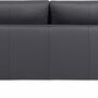 Portobello Sofa 2-Sitzer Leder Metall Dunkelgrau 2