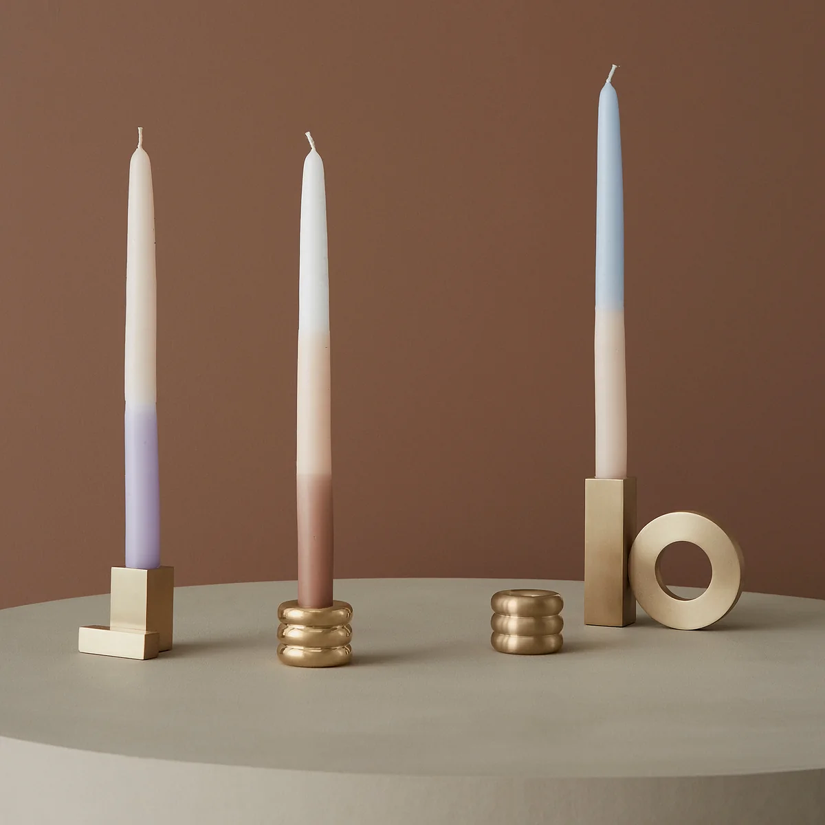 Savi Kerzenständer Messing Gold 0