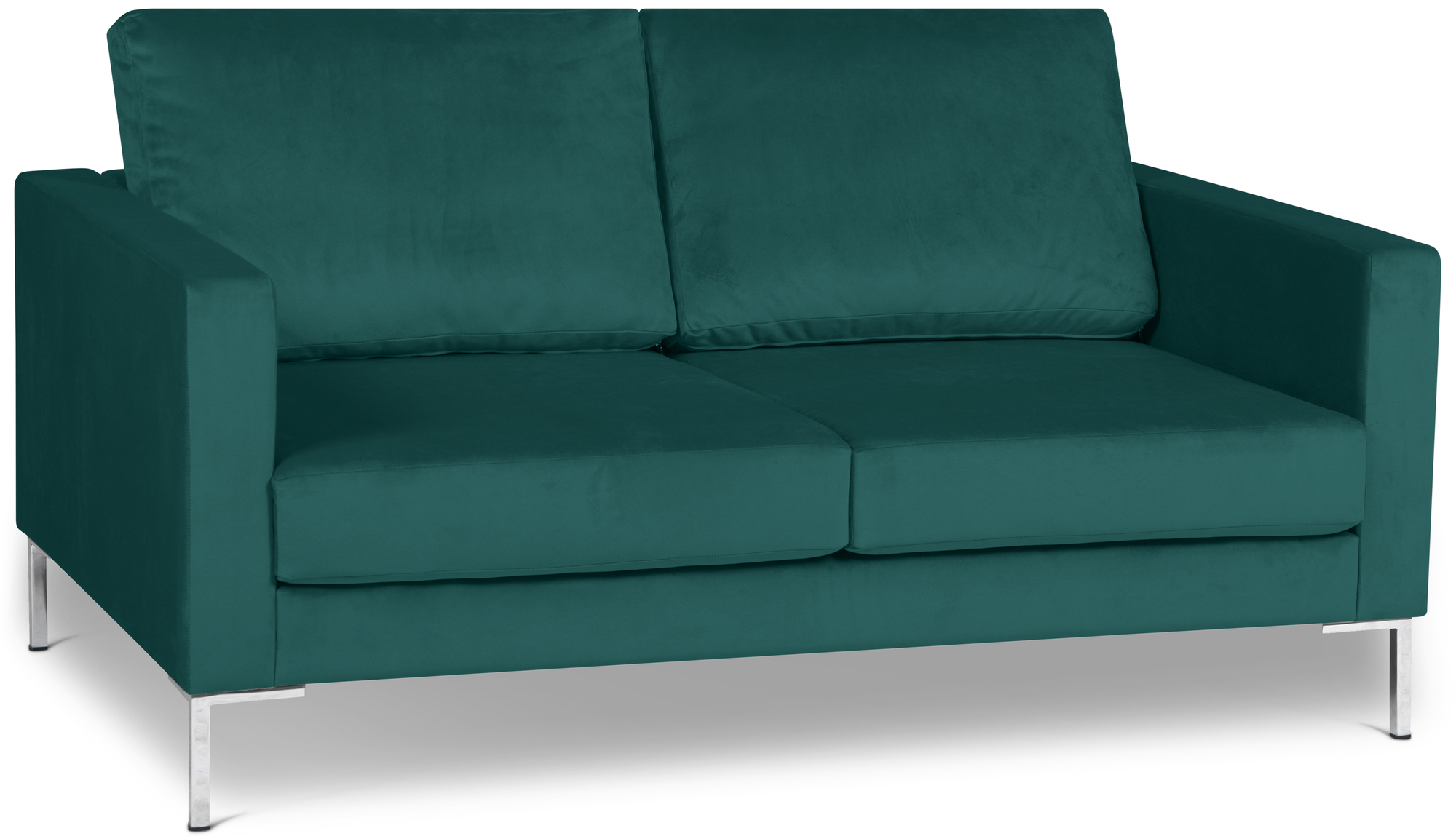 Portobello Sofa 2-Sitzer Samt Metall Petrol 0