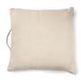 Großes Kissen aus Naturleinen mit Füllung Weiß 65 x 65cm 0