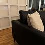 3-Sitzer Sofa Leder Schwarz 1