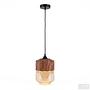 Pendant light Kavon cone shape 1-light colored glass iron 4