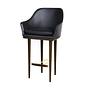 Lunar SH750 Bar Stool Leather Bellagio Black 0