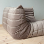 Togo corner sofa velvet warm grey 4
