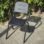 Ray Café Stuhl Metall Grau 4